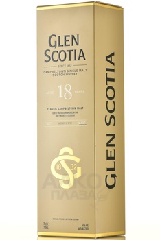 Glen Scotia 18 Years Old - виски Глен Скоша 18 лет 0.7 л в п/у