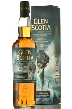 Glen Scotia Release №1 The Mermaid Palo Cortado Cask Finish 12 Years Old - виски Глен Скоша Релиз №1 Русалка Пало Кортадо Каск Финиш 12 лет 0.7 л в п/у