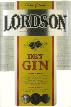 Lordson Dry Gin - Лордсон Драй Джин 0.7 л