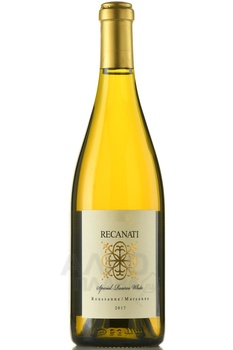 Recanati Special Reserve White - вино Реканати Спешиал Резерв Уайт 2017 год 0.75 л белое сухое в п/у