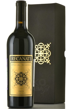 Recanati Special Reserve - вино Реканати Спешиал Резерв 2019 год 0.75 л сухое красное в п/у