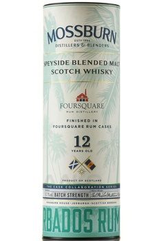 Mossburn Blended Malt Scotch Whisky Speyside - виски Моссберн Блендед Молт Скотч Виски Спейсайд 12 лет 0.7 л в тубе