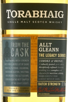 Torabhaig Single Malt Scotch Whisky Legacy Series Allt Gleann Batch Strength - виски Торвег Сингл Молт Скотч Виски Легаси Сириес Альт Глен Батч Стренг 0.7 л в п/у