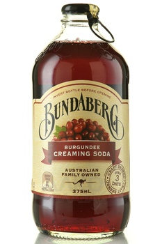 Bundaberg Burgundee Creaming Soda - напиток безалк. газир. Бандаберг Крем-Сода Бургундия 0.375 л стекло