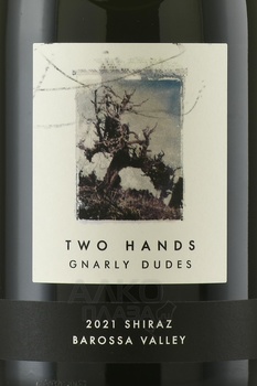 Two Hands Gnarly Dudes Shiraz Barossa Valley - австралийское вино Ту Хэндз Нэли Дюдс Шираз Баросса Вэлли 0.75 л