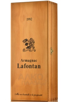 Lafontan 1992 - арманьяк Лафонтан 1992 года 0.7 л