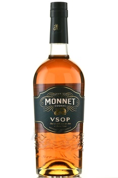 Monnet VSOP - коньяк Монне VSOP 0.7 л в п/у + 2 бокала