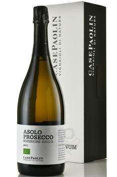 Case Paolin Asolo Prosecco Superiore Brut - вино игристое Казе Паолин Азоло Просекко Суперьоре Брют 1.5 л белое брют в п/у