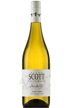 Allan Scott Pinot Gris Marlborough - вино Аллан Скотт Пино Гри 0.75 л белое полусухое