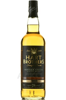 Hart Brothers Girvan Single Grain Scotch Whisky 29 Year Old - виски Харт Бразерс Гирван Сингл Грейн Скотч Виски 29 лет 0.7 л в тубе
