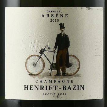 Champagne Henriet-Bazin Cuvee Arsene Grand Cru - шампанское Шампань Энриет Базан Куве Арсен Гран Крю 2015 год 0.75 л белое экстра брют