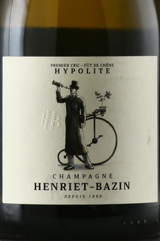 Champagne Henriet-Bazin Cuvee Hypolite Blanc De Blancs Premier Cru - шампанское Шампань Энриет Базан Куве Иполит Премьер Крю Блан де Блан 0.75 л белое экстра брют