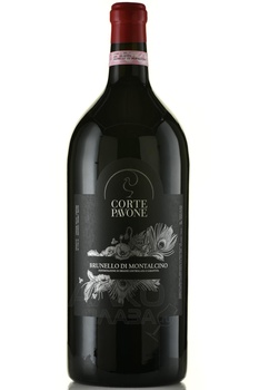 Corte Pavone Brunello di Montalcino - вино Корте Павоне Брунелло ди Монтальчино 2015 год 5 л красное сухое в д/у