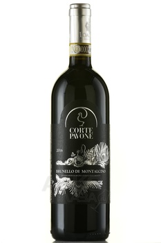 Corte Pavone Brunello di Montalcino - вино Корте Павоне Брунелло ди Монтальчино 2016 год 0.75 л красное сухое