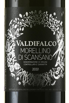 Valdifalco Morellino di Scansano - вино Вальдифалько Мореллино ди Скансано 2020 год 0.75 л красное сухое