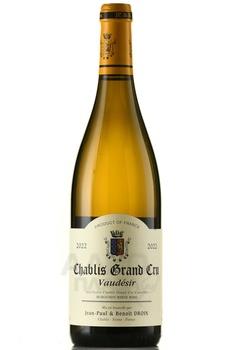 Domaine Jean-Paul et Benoit Droin Vaudesir Chablis Grand Cru - вино Жан-Поль и Бенуа Друэн Шабли Гран Крю Водезир 2022 год 0.75 л белое сухое