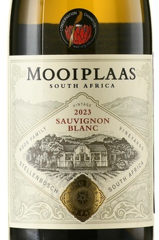 Mooiplaas Sauvignon Blanc - вино Муиплаас Совиньон Блан 2023 год 0.75 л белое сухое