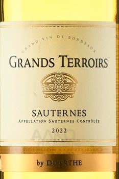 Dourthe Grands Terroirs Sauternes - вино Дурт Гран Терруар Сотерн 0.75 л белое сладкое