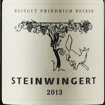 Steinwingert - вино Штайнвингерт 2013 год 0.75 л красное сухое