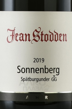 Sonnenberg GG Spatburgunder - вино Зонненберг Шпетбургундер ГГ 2019 год 0.75 л красное сухое
