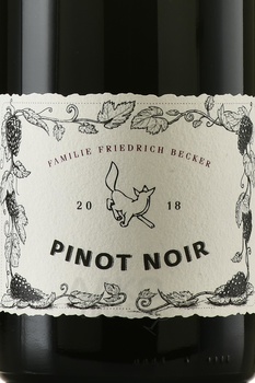Friedrich Becker Family Pinot Noir - вино Фэмили Фридрих Беккер Пино Нуар 2018 год 0.75 л красное сухое
