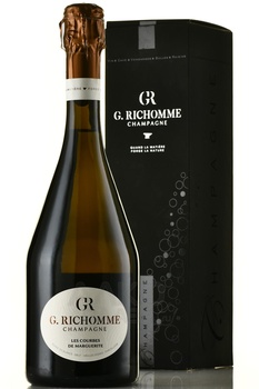 G. Richomme Les Courbes de Marguerite Champagne - шампанское Шампань Ле Курб де Маргерит Г.Ришом 2018 год 0.75 л брют белое в п/у