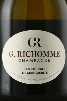 G. Richomme Les Courbes de Marguerite Champagne - шампанское Шампань Ле Курб де Маргерит Г.Ришом 2018 год 0.75 л брют белое в п/у