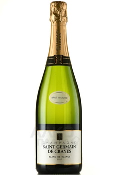 Saint Germain de Crayes Blanc de Blancs - шампанское Сен Жермен де Крэ Блан де Блан 2018 год 0.75 л белое брют в п/у