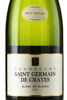 Saint Germain de Crayes Blanc de Blancs - шампанское Сен Жермен де Крэ Блан де Блан 2018 год 0.75 л белое брют в п/у