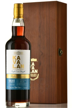 Kavalan Solist Pedro Ximenez Sherry Cask Wooden Box - виски Кавалан Солист Педро Хименес Сингл Каск Стренгс 0.75 л в дер/уп