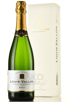 Louis Vallon Cremant de Bordeaux - вино Луи Валлон Креман де Бордо 0.75 л белое брют