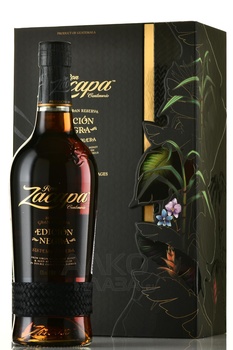 Zacapa Centenario, Edicion Negra - ром Закапа Сентенарио Эдисьон Негра 0.7 л + 2 стакана в п/у