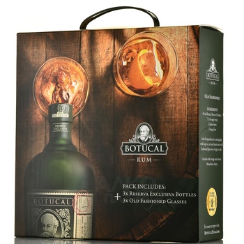 Botucal Reserva Exclusiva Old Fashion - ром Ботукал Резерва Эксклюзива Олд Фэшн 0.7 л в п/у + 3 стакана