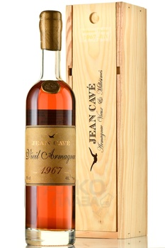 Jean Cave Vieil Armagnac АОС Brut de Fut - арманьяк Жан Каве Вьей Арманьяк АОС Брют де Фют 1967 год 0.5 л в д/у