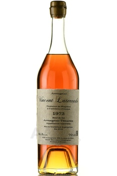 Vincent Laterrade AOC Armagnac Tenareze brut de fut - арманьяк Винсент Латеррад АОС Арманьяк Тенарез брют де фют 1972 год 0.7 л в д/у