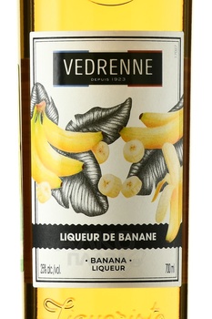 Vedrenne Banana - ликер Ведренн Банан 0.7 л