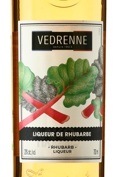 Vedrenne Rhubarb - ликер Ведренн Ревень 0.7 л