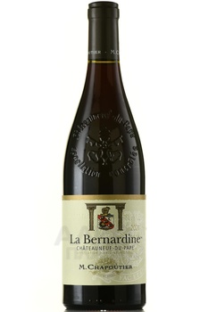 M.Chapoutier Chateauneuf-du-Pape La Bernardine AOC - вино М.Шапутье Шатонёф-дю-Пап Ла Бернардин АОС 0.75 л красное сухое