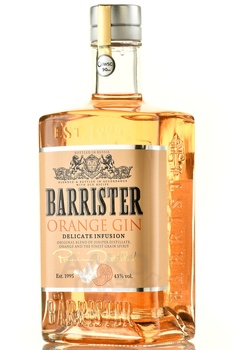 Gin Barrister Orange - джин Барристер Оранж апельсиновый 0.7 л