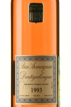 Bas Armagnac Dartigalongue 1993 - арманьяк Ба Арманьяк Дартигалон 1993 год 0.5 л в д/у