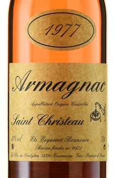 Armagnac Saint Christeau Millesime 1977 - арманьяк Сент Кристо Миллезимэ 1977 года 0.7 л в п/у