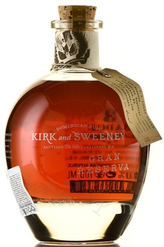 Rum Kirk and Sweeney 18 years - ром Кирк энд Суини 18 лет 0.75 л