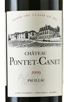 Chateau Pontet-Canet Pauillac - вино Шато Понте-Кане Пойак 2009 год 0.75 л красное сухое