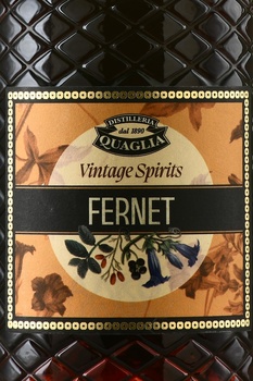 Fernet Antica Distilleria Quaglia - ликер Фернет Антика Дистиллерия Квалья 0.7 л