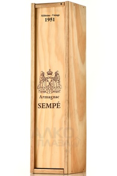 Sempe 1951 - арманьяк Семпе 1951 года 0.5 л