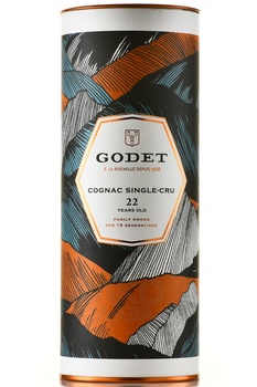  Godet Grande Champagne Single-Cru 22 Years Old - коньяк Годэ Гран Шампань Сингл-Крю 22 года 0.7 л в тубе