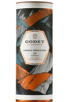 Godet Fins Bois Single-Cru 15 Years Old - коньяк Годэ Фин Буа Сингл-Крю 15 лет 0.7 л в тубе