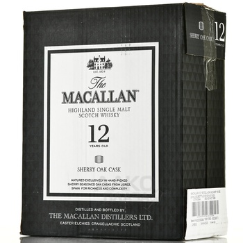 Macallan 12 years Sherry Oak - виски Макаллан 12 лет Шерри Оак 0.7 л