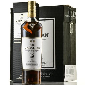 Macallan 12 years Sherry Oak - виски Макаллан 12 лет Шерри Оак 0.7 л