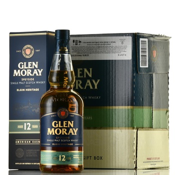 Glen Moray Single Malt Elgin Heritage 12 years in gift box - виски Глен Морей Сингл Молт Элгин Эритаж 12 лет 0.7 л в п/у